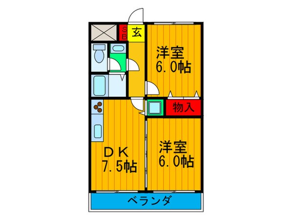 スパ－ブＭ＆Ｍ２の物件間取画像